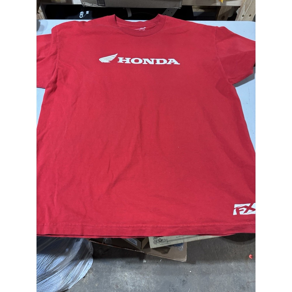 Factory Effex 15-88334 Honda Horizontal T-Shirt‎ Red (XL)